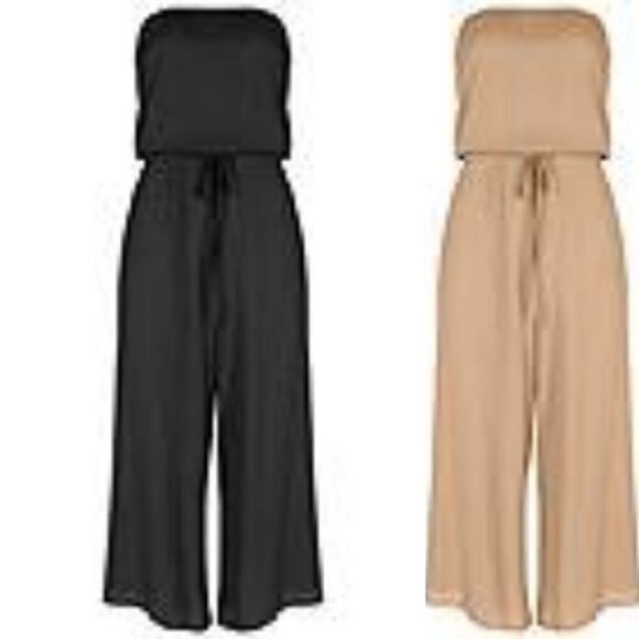 Strapless Jumpsuit only beige left - Picture 1 of 2
